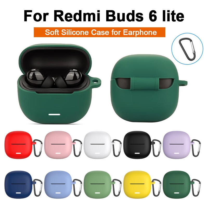 เคสซิลิโคนอ่อนนุ่มสําหรับ Redmi buds 6 lite/buds 6 Pro ฝาครอบป้องกันสําหรับ Redmi buds 6 Pro ปลอกหูฟ