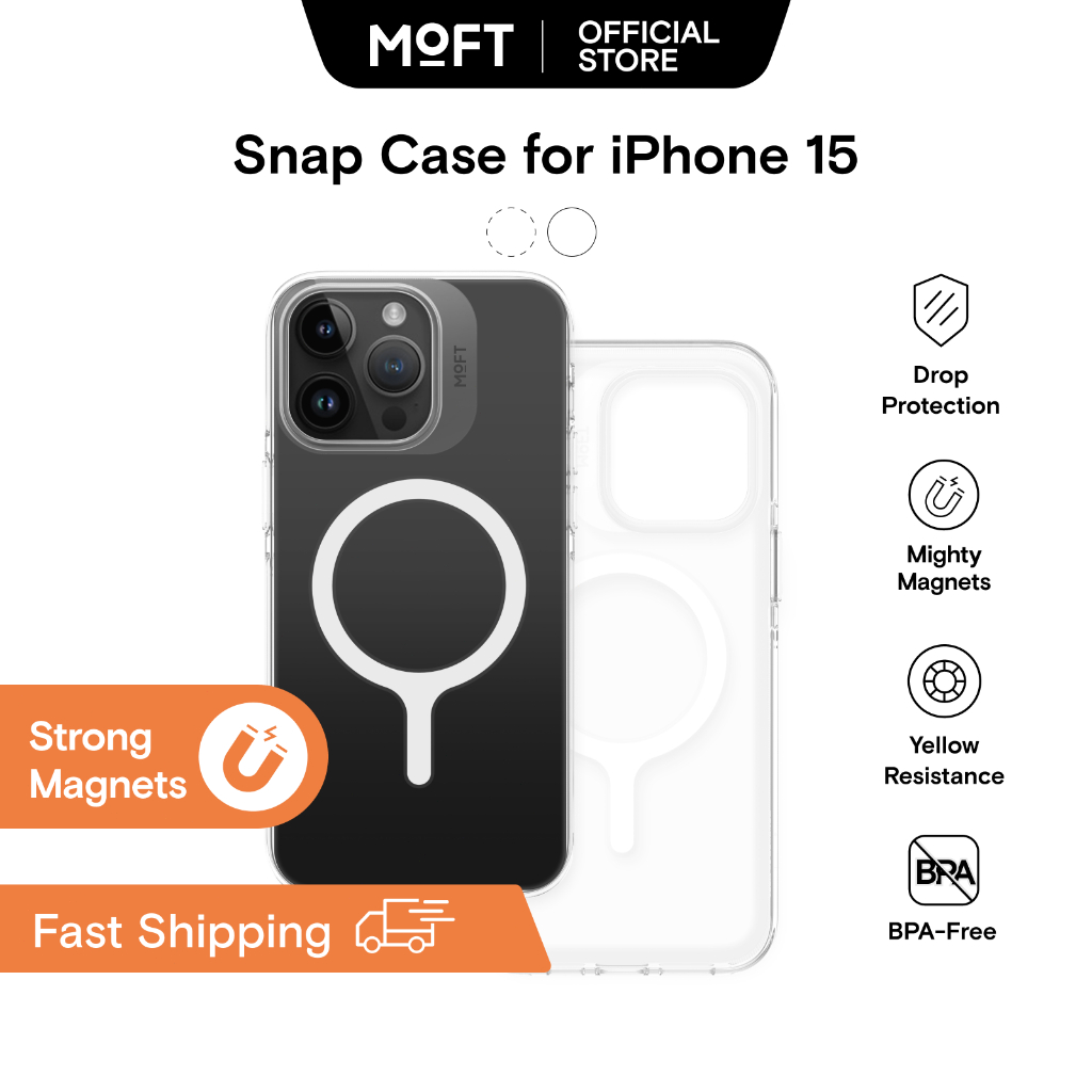 MOFT Snap Case เคสแม่เหล็ก กันตก ป้องกันรอยขีดข่วน สําหรับ iPhone Case 15  Series