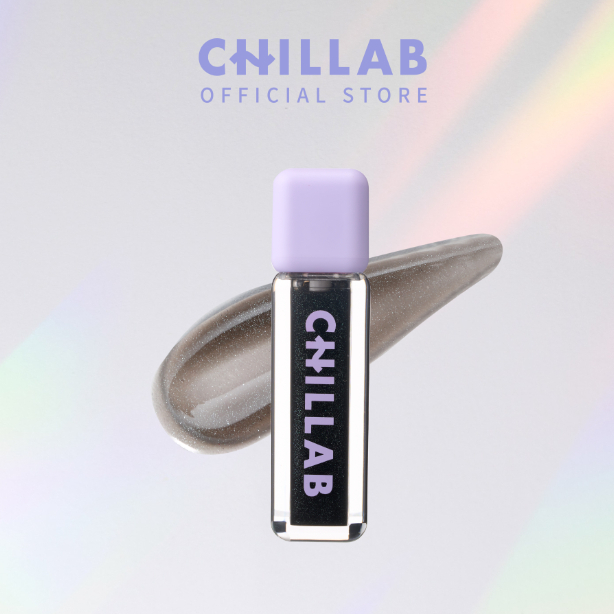CHILLAB Magic Black Plumping Lip Oil -ลิปดำเนื้อออยล์ blingbling เปลี่ยนสีตามค่าPH สวยฉ่ำอวบ ติดทน เย็นสบาย บำรุงฝีปาก ปากเข้มก็ใช้ได้5ml