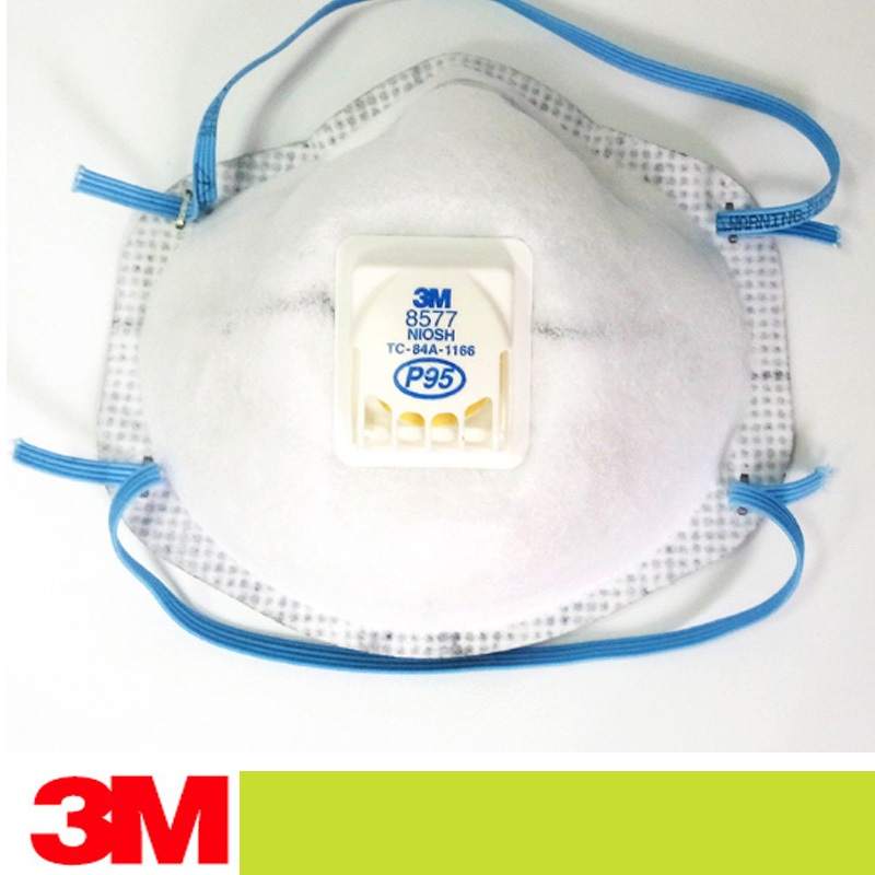 3M 8577 P95 OV หน้ากากช่วยหายใจพร้อมวาล์ว