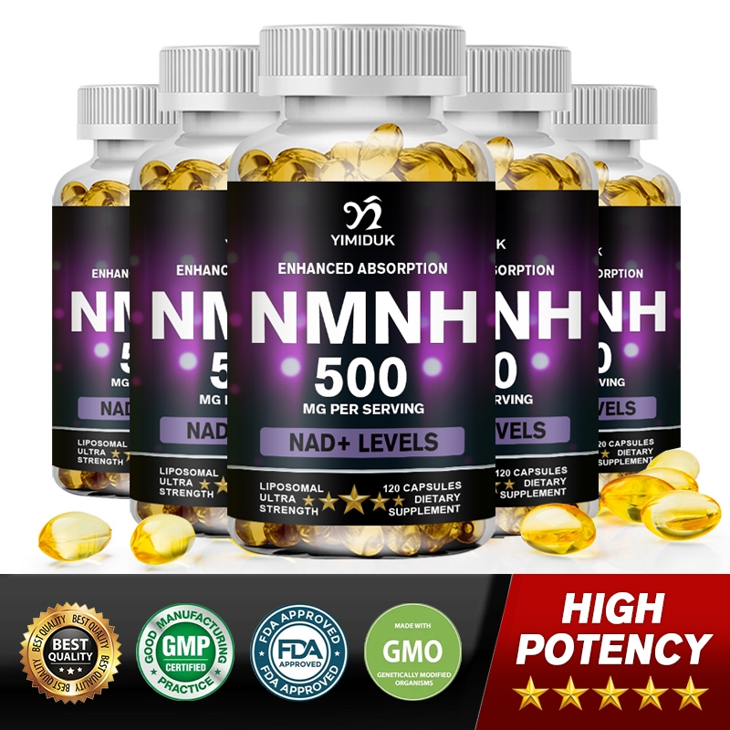 NMNH 500mg (ไดไฮโดรนิโคตินาไมด์ โมโนนิวคลีโอไทด์)NAD Supplement to Boost NAD + ช่วยการชะลอวัยในระดับเซลล์- 120 แคปซูล