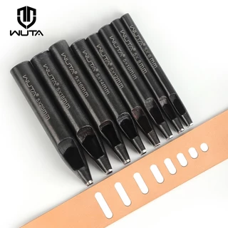 Wuta เข็มขัดหนังเจาะรูรูปไข่สายนาฬิกาแบน Punch Heavy Duty Oblong เจาะเครื่องมือ Craft Hollow Punch