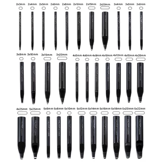 Wuta เข็มขัดหนังเจาะรูรูปไข่สายนาฬิกาแบน Punch Heavy Duty Oblong เจาะเครื่องมือ Craft Hollow Punch