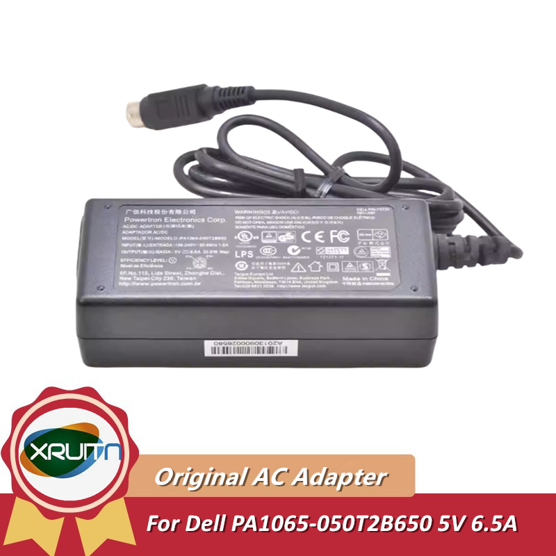 5V 6.5A ACP70 PEC อะแดปเตอร์ไฟ ACP075EU PA1065-050T2B650 สําหรับ Dell D3000 XPS DOCKING STATION ACP0