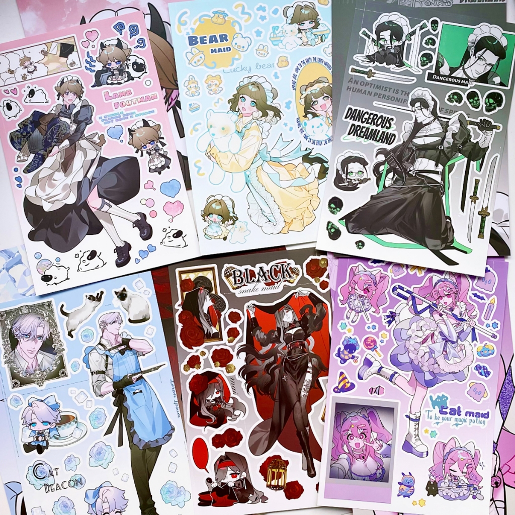 Anime Boy Sticker Student diy Handbook Sticker Phone Case Tablet Sticker Decorative