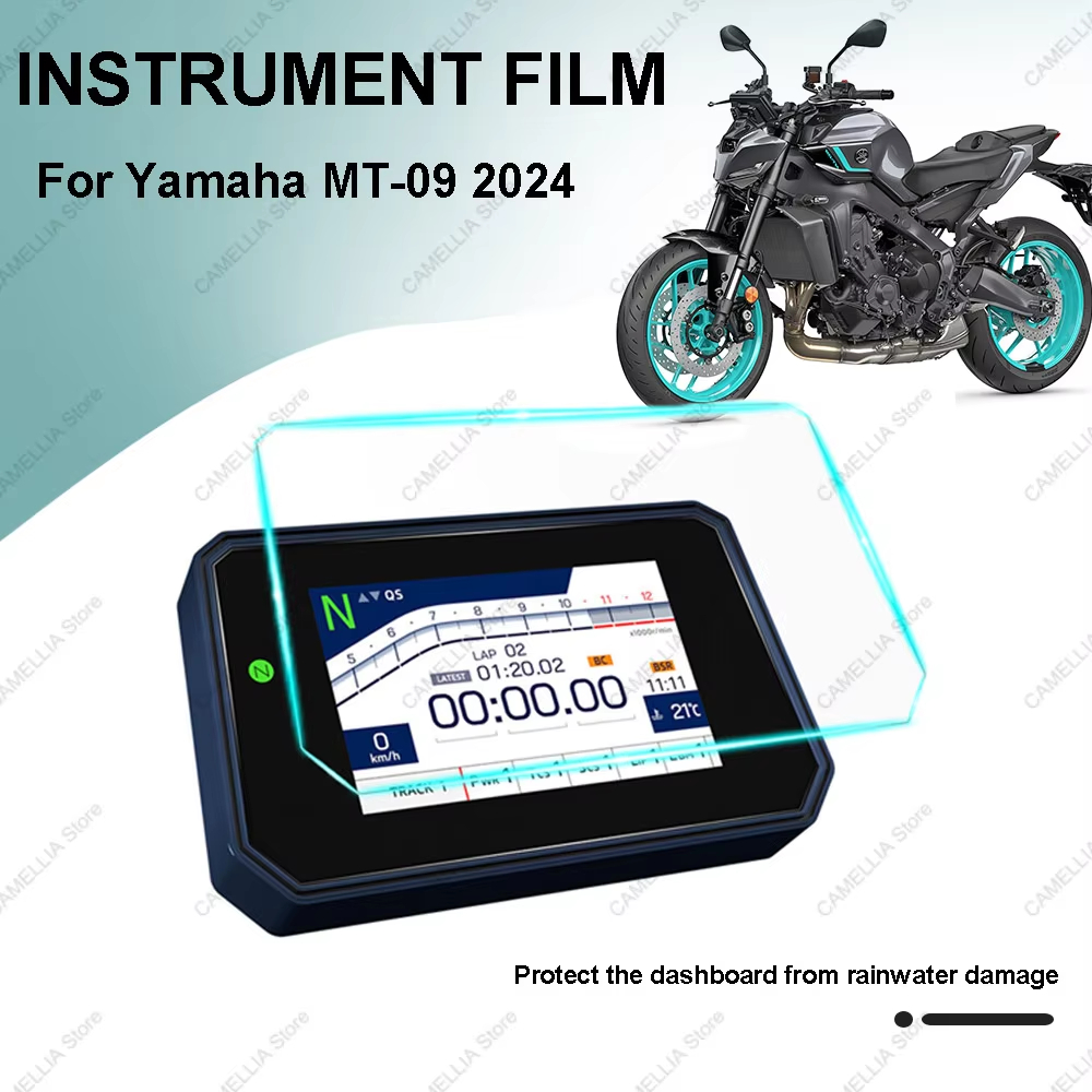 2024 MT09 อุปกรณ์เสริม Scratch Cluster หน้าจอแดชบอร์ดสําหรับ Yamaha MT-09 MT 09 SP ใหม่รถจักรยานยนต์ป้องกันเครื่องมือฟิล์ม