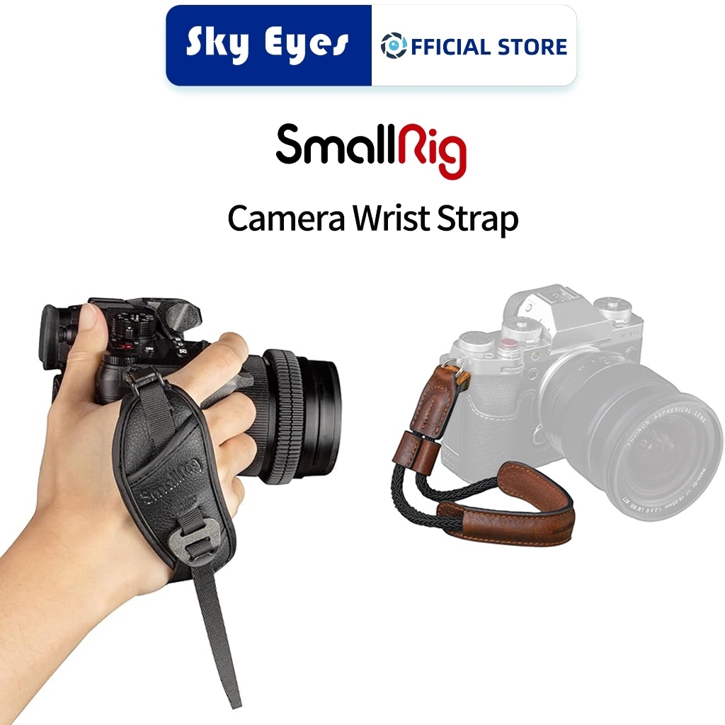 SMALLRIG สายรัดข้อมือกรงกล้อง ขนาดเล็ก สําหรับมือจับกล้องกรงกล้องและวงเล็บ ล