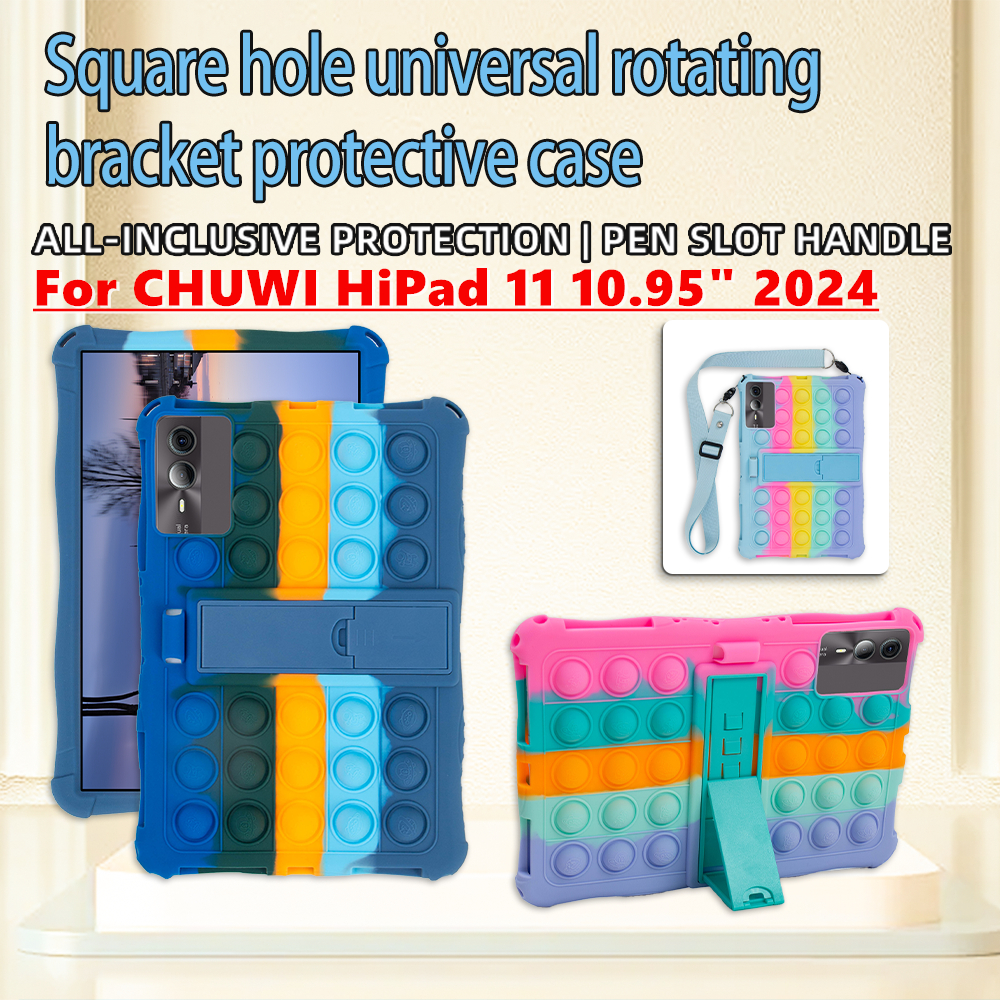 สําหรับ CHUWI 2024 HiPad 11 แท็บเล็ต 10.95 "นิ้ว Android 14 เคสซิลิโคน Pop Stress-Relieve Case Push 