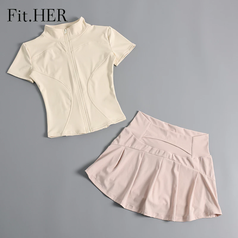 Fit.HER women's sportswear, slim fit yoga suit, Pilates training, running skirt, badminton tennis