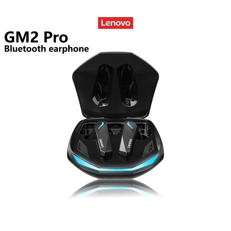 Lenovo GM2 Pro หูฟังไร้สายบลูทูธ 5.3 โทรชุดหูฟังสําหรับเล่นเกมโหมดคู่พร้อมไมโครโฟนหูฟัง Latency ต่ํา HD