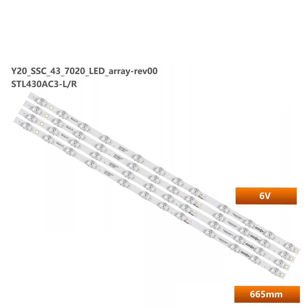 4 ชิ้น/เซ็ต LED backlight Strip สําหรับ TCL 65P638 LED Strip 65HR330M12A2V3 TCL65LB22_30F2.4D LCD ไฟ