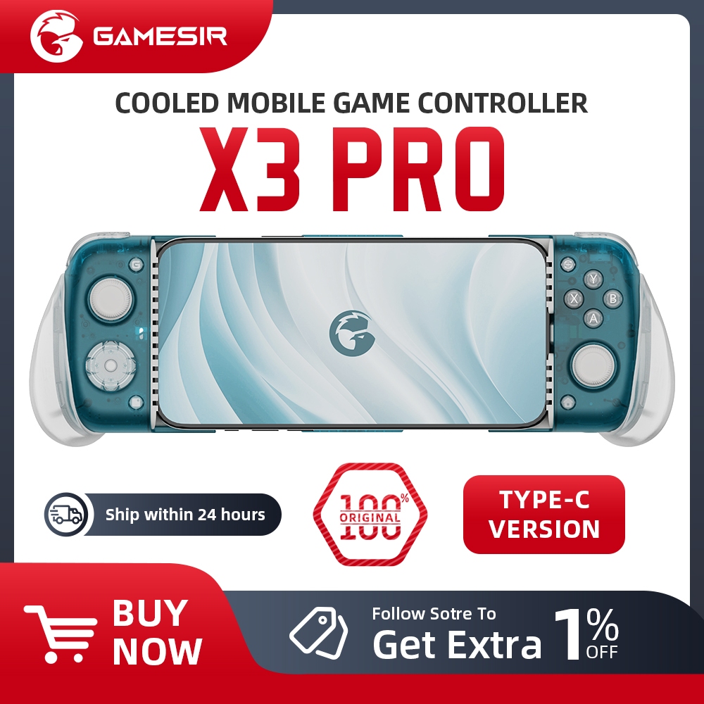 เกมแพด Gamesir X3 Pro C-Type สําหรับโทรศัพท์มือถือ, เกมแพดสําหรับโทรศัพท์ Android, JoysUniverse Cool