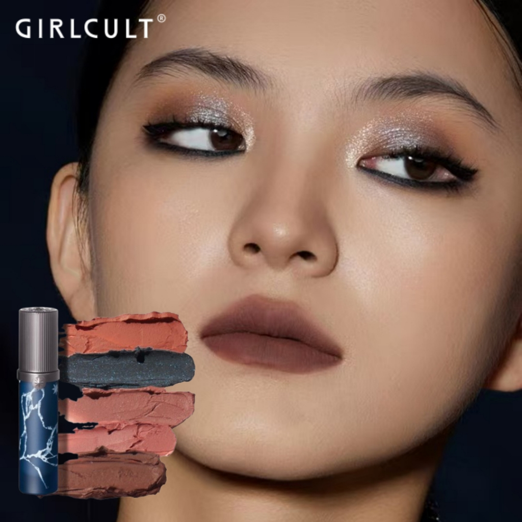 Girlcult Miao fairy Maideen Velvet mist top Matteละลายน้ําแข็งไม่ติดสีแดงสีด้านบน
