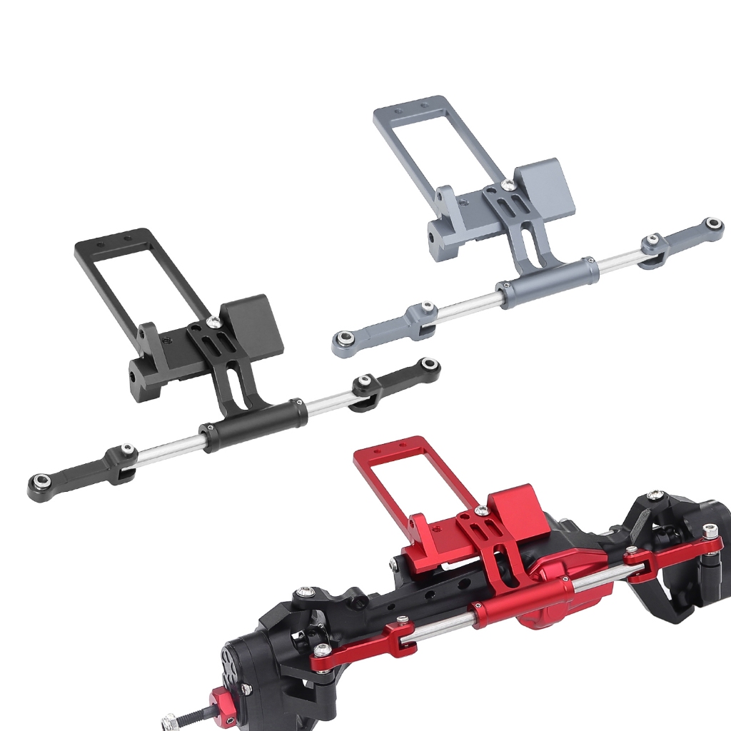SCX10 III CNC BAT Servo Mount จําลองไฮดรอลิกพวงมาลัยชุดสําหรับ 1/10 RC Crawler SCX10 3 AR45F Portal เพลา LCG แชสซี