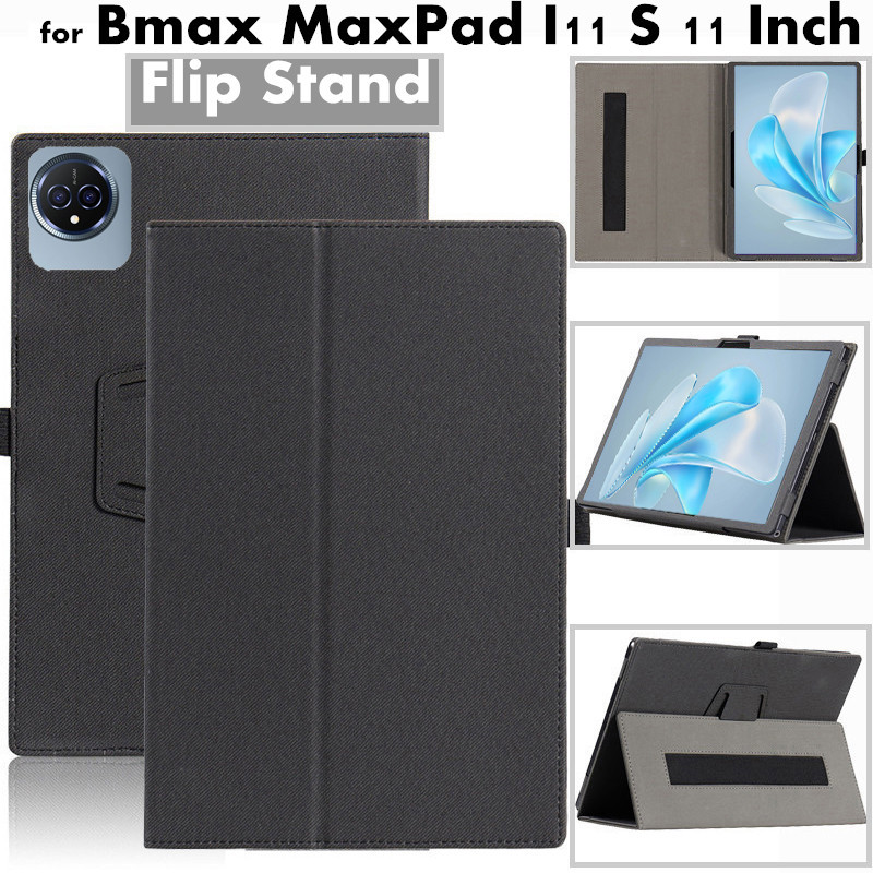 Bmax MaxPad I11 S 11 Inch 2024 Android 14 High Quality Skin Feel Leather PU Multiple Angles Stent Fl