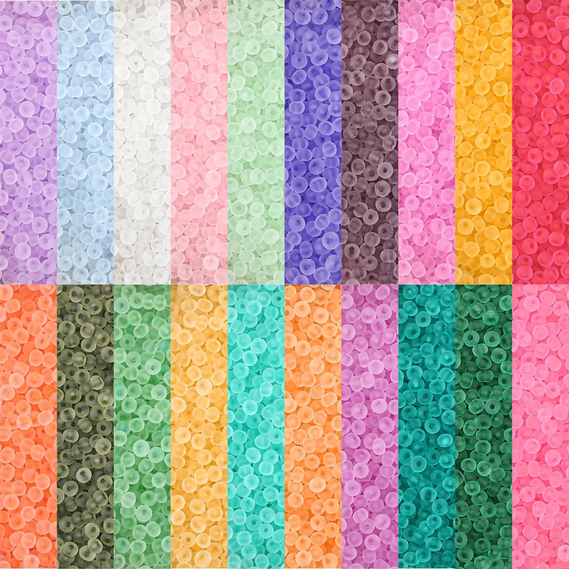 700pcs/bag 3 มม.รอบโปร ่ งใสสีแก ้ วลูกปัด Spacer ชุดเย ็ บผ ้ าสําหรับ DIY เครื ่ องประดับทําหัตถกรรม