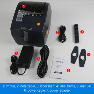 XPrinter XP-420B , 480B เครื่องพิมพ์ฉลากสติกเกอร์กล่องฝาครอบแฟลช XP480,Print 100*100/150MM