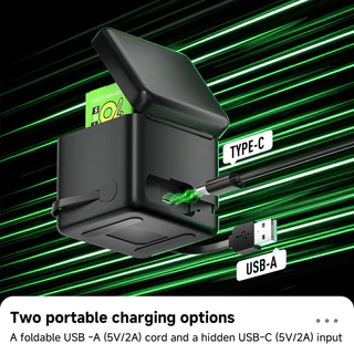 Palo แบตเตอรี่ โกโปร ฮีโร่ Gopro 5 6 7 8 แบตเตอรี่ 1800มะห์ และที่ชาร์จอเนกประสงค์อย่างรวดเร็ว