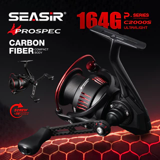 Seasir P-Series Prospec คาร์บอนไฟเบอร์ Spining Fishing Reel Ultralight Carbon เครื่องซักผ้า 8 + 1BB 5.2:1/6.2:1 อัตราทดเกียร์ล้อตกปลา