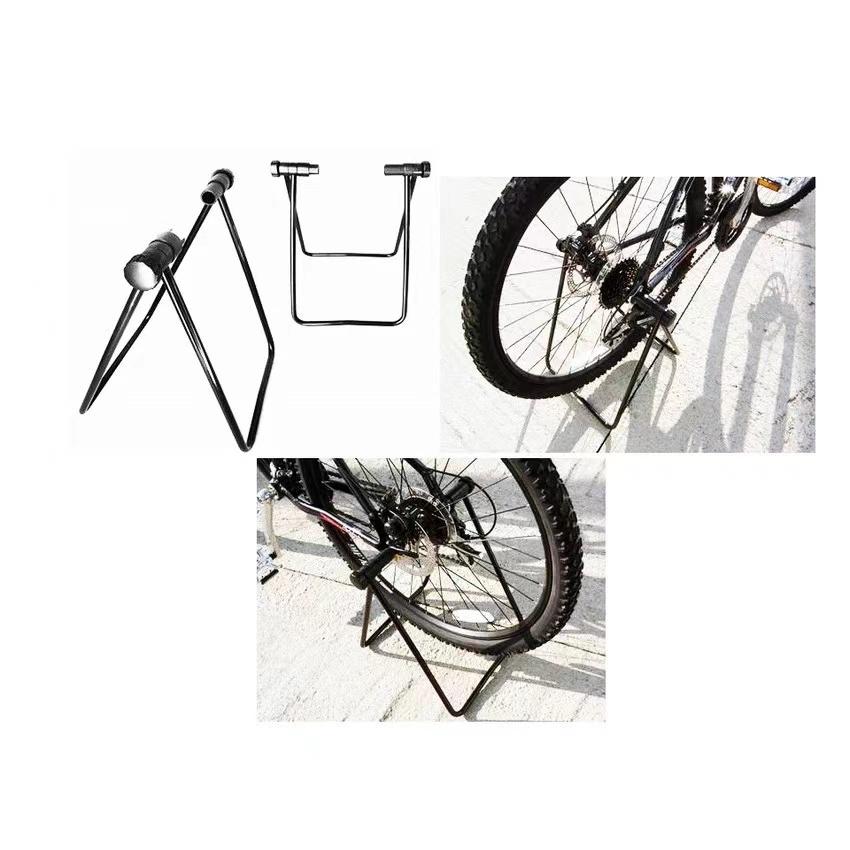 ขาตั้งจักรยาน แบบ จิกดุม สำหรับ ล้อจักรยาน 20-29 นิ้ว จักรยานทั่วไป จักรยานเสือภูเขา จักรยานฟิกเกียร์ วางจักรยาน、Amber ขาตั้งซ่อมดุมล้อ, ชั้นวางโชว์จักรยานสากลโลหะ, ขาตั้งเตะจักรยานแนวตั้งสีดําทนทาน - รูปที่ 5