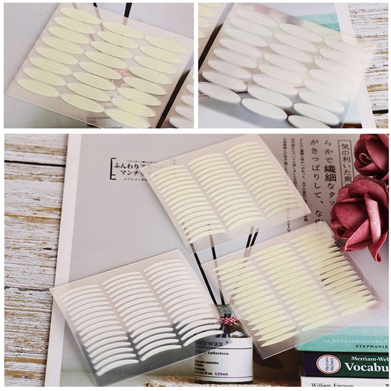 สติกเกอร์ติดตาสองชั้น เหนียวมาก ติดทนนาน ไม่ทิ้งรอย สีโปร่งใส สําหรับช่างแต่งหน้า