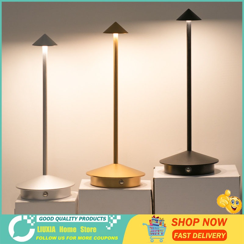 ชาร์จ LED Touch Sensor เดสก์ท็อป Night Light โคมไฟอ่านหนังสือไร้สายสําหรับร้านอาหารโรงแรมบาร์โต๊ะห้องนอน