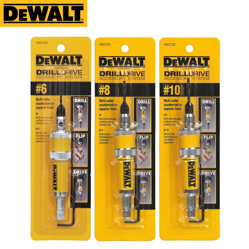 Dewalt สว่านพลิกไดรฟ์ หน่วยสมบูรณ์ #6 #8 #10 Dw2700 DW2701 DW2702 ดอกสว่านไม้เคาเตอร์ซิงค์ 2 in 1