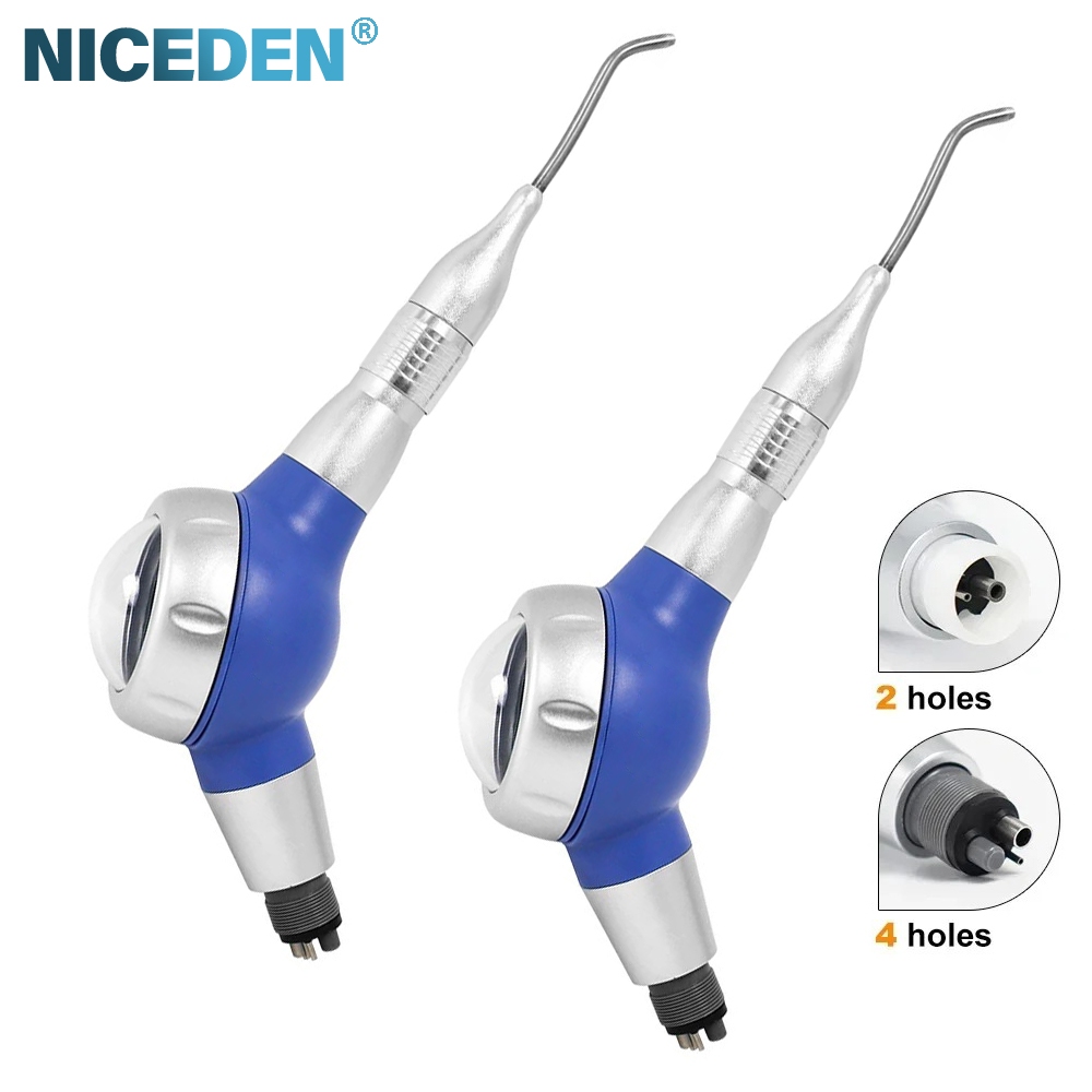 NICEDEN Dental Air Polishing scaler 4 รู/2 รู Dental Air polisher ใช้สําหรับ Hygiene Prophy
