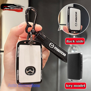 เปลือกสีขาวขอบดําสไตล์ 3 ปุ่มMazda CX30 Mazda 3 CX-3 CX-5 สก…