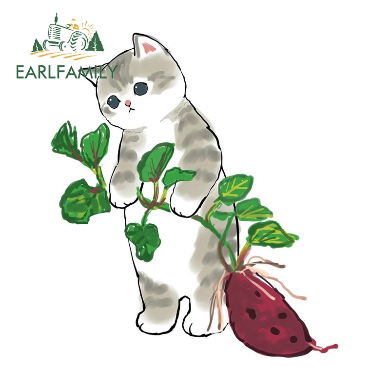 ครอบครัวเอิร์ล 13เซนติเมตรเศร้าแมวสติกเกอร์รถรถจักรยานยนต์กระดานโต้คลื่นกันชนกราฟฟิตีไวนิลวัสดุกันน้ํา ง เอแคลส์ การ์ตูนแฟชั่นป้ายรถ - รูปที่ 6