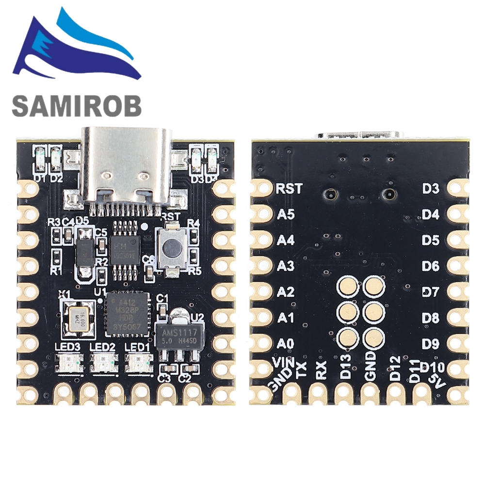 Arduino Nano Mini บอร์ดพัฒนา Type-C ขนาดเล็กพิเศษ Atmega328p ชิป Ch340 พอร์ตอนุกรม