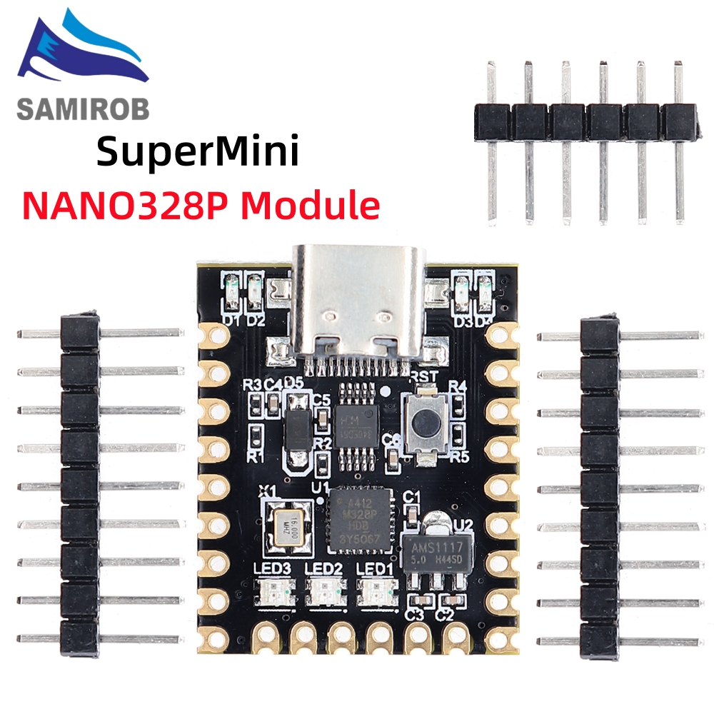 Arduino Nano Mini บอร์ดพัฒนา Type-C ขนาดเล็กพิเศษ Atmega328p ชิป Ch340 พอร์ตอนุกรม