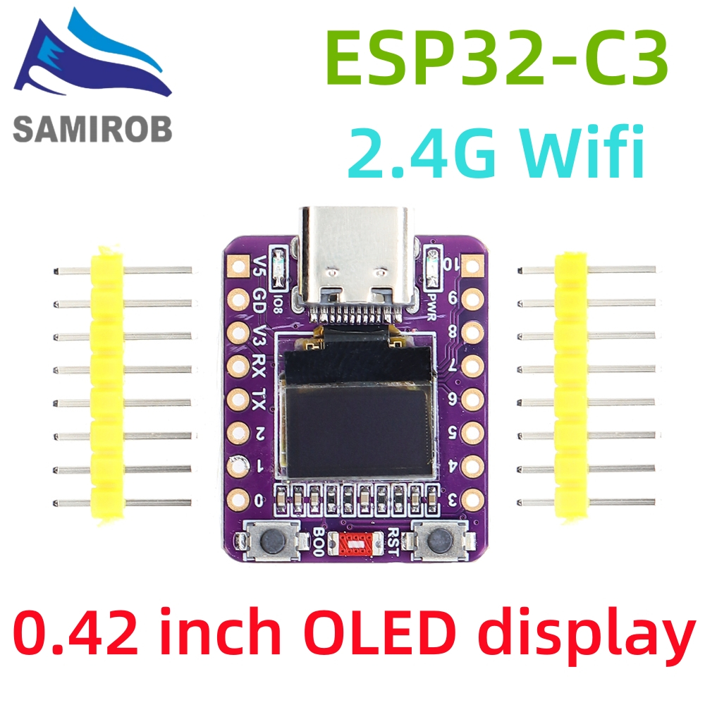 Esp32-c3 บอร์ดพัฒนา OLED เสาอากาศเซรามิก ESP32 บอร์ดพัฒนา supermini wifi บลูทูธ หน้าจอ 0.42 นิ้ว