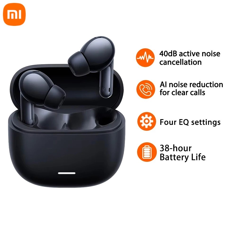Xiaomi Redmi Buds 6 Lite TWS หูฟัง 40dB Active Noise Cancellation 38h อายุการใช้งานแบตเตอรี่