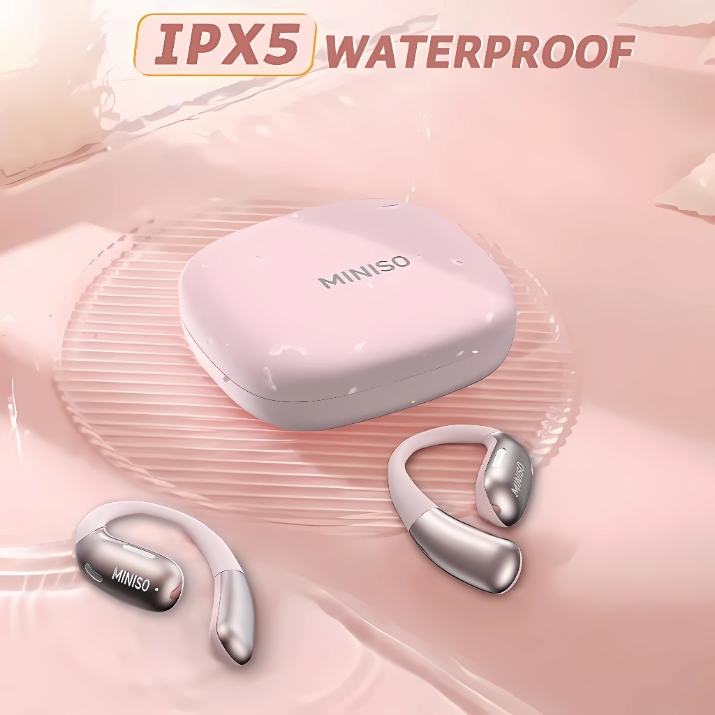 Miniso X28 หูฟังบูลทูธ OWS  Bluetooth 5.3 หูฟังไร้สาย HIFI IPX5  Wireless Earphones ฟังกันน้ำพร้อมไมโครโฟนสำหรับ IOS Android – ลดเสียงรบกวนเพลง HD ราคา ถูกที่สุด ดีลบีเคเค แกลเลอรีภาพที่ 2