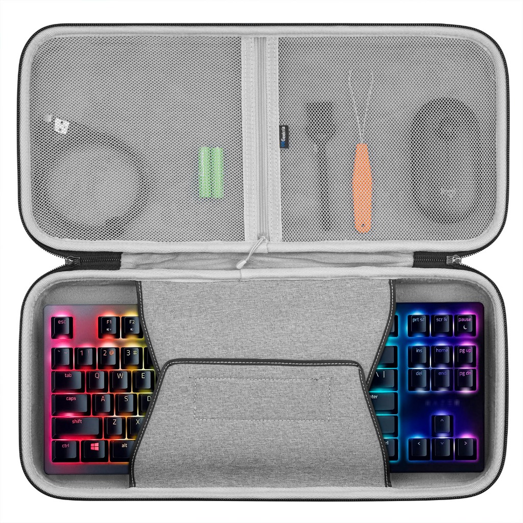 Geekria TKL Keyboard Case สําหรับ 80%/87 Key Gaming Keyboards, ใช้งานร่วมกับ AULA F87, Razer Huntsma