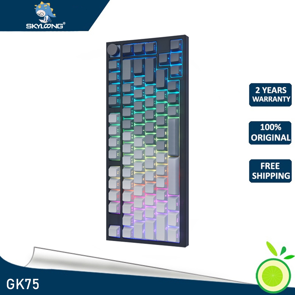 Skyloong gk75 8KOptical axis คีย์บอร์ดเชิงกลสําหรับเล่นเกม IP68 สาย USB เมนบอร์ดกันน้ํา