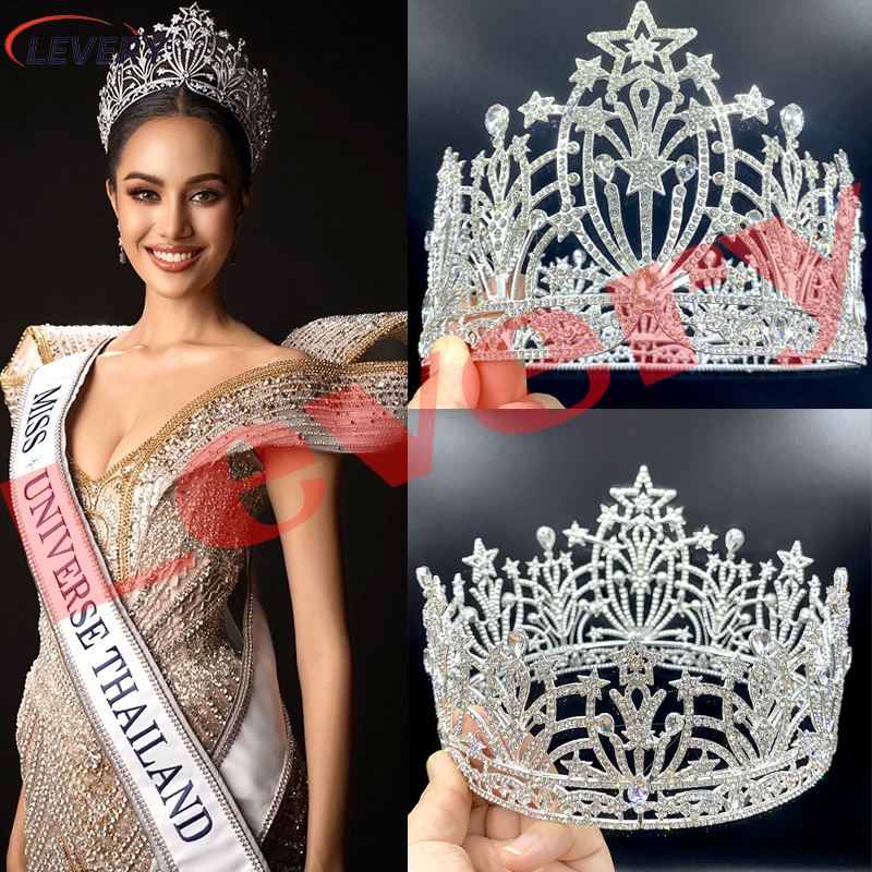 Levery 2024 Miss Universe Thailand Headdress เจ้าสาว Tiaras และมงกุฎพรหมงานแต่งงานเครื่องประดับผมอุป