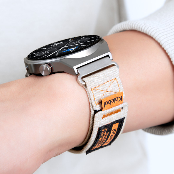 สายรัดข้อมือผ้าเดนิมขนาด 22 มม. เหมาะสําหรับนาฬิกา Huawei GT5/gt4/gt3/gt5pro/watch4/3/PRO สาย Velcro กีฬา Breathable 20 มม./18 มม.