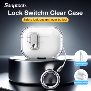 Sanptoch ล็อคสวิทช์ใสชุดหูฟังสําหรับ Airpods 4 / Pro2 / Pro …