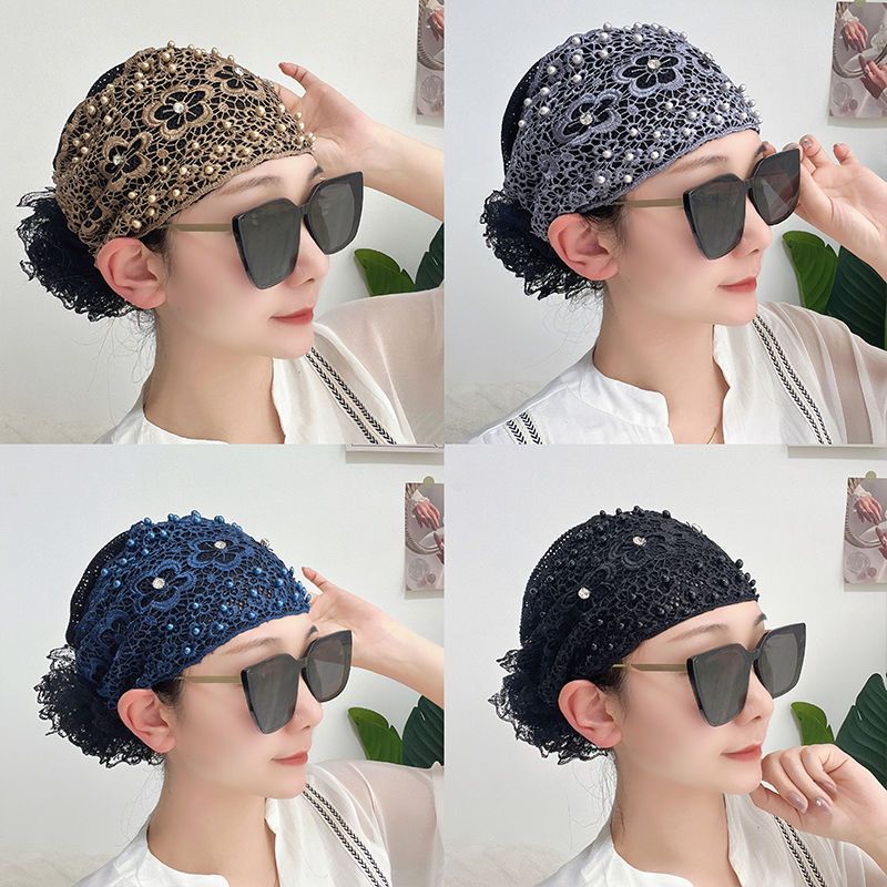 หมวกมุสลิมผู้หญิงลูกไม้หมวกแม่แฟชั่นหมวกตาข่ายระบายอากาศ ราคา ถูกที่สุด ดีลบีเคเค