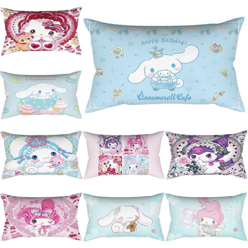 50x30 ซม./74x48 ซม.น่ารักอะนิเมะ Cinnamoroll อบเชยโยนหมอนรถ Cusion ตกแต่งบ้านปลอกหมอน