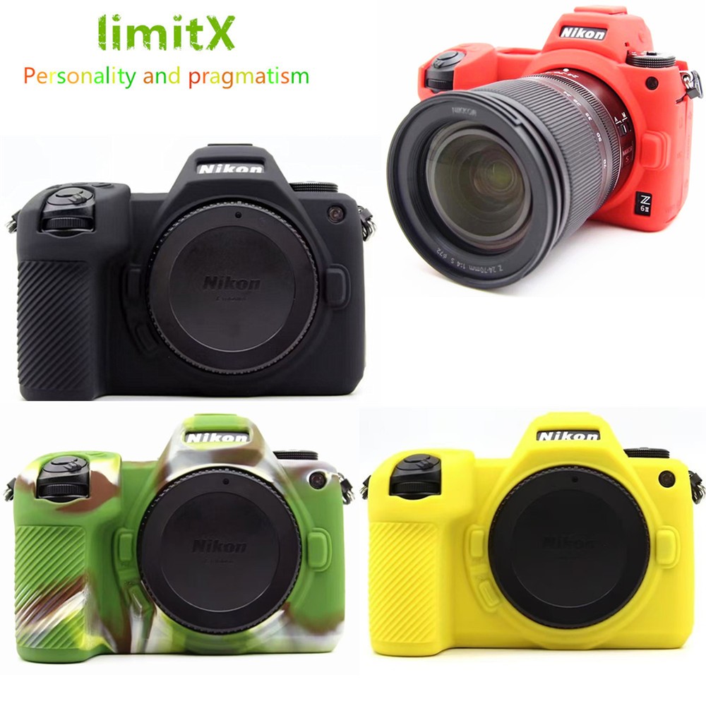 สําหรับ Nikon Z6II Z7II Z6III Z6 Z7 II III ซิลิโคนเกราะผิวกระเป๋ากล้องป้องกัน Body Cover Protector
