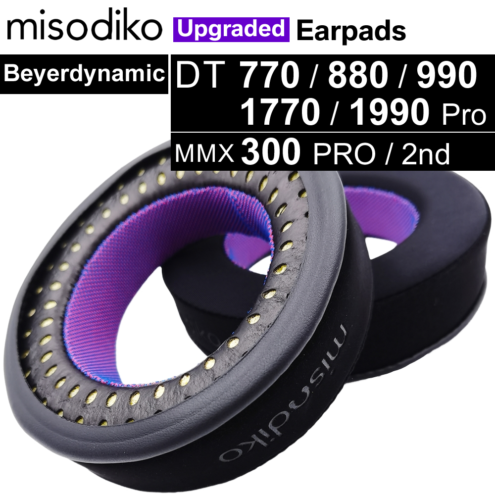 Misodiko อัพเกรดแผ่นรองหูฟังสําหรับ Beyerdynamic DT 770 / 880 / 990 / 1770 / 1990 Pro, MMX300 หูฟัง