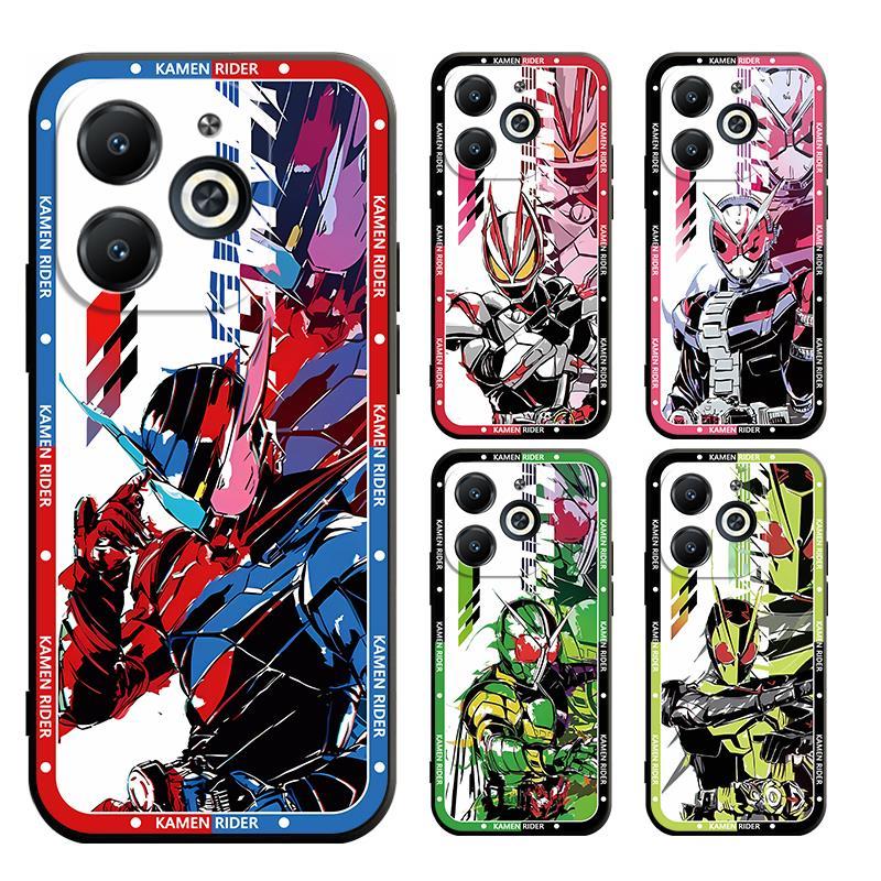 Infinix SMART 9=X6525 GT 20 Pro=X6871 10 Pro=X6739 Zero 40 4G=X6860 Zero 40 5G=X6861 Kamen Rider Casing Soft Case Cover