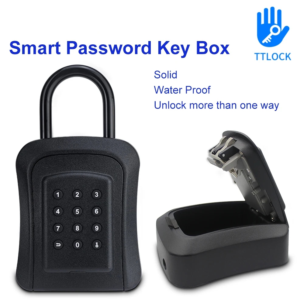 สังกะสีอัลลอยด์ TTlock App Key ตู้เซฟรหัสผ่านสมาร์ท Digital Cerradura อัจฉริยะบลูทูธอิเล็กทรอนิกส์แบบพกพาล็อคกล่องความปลอดภัย