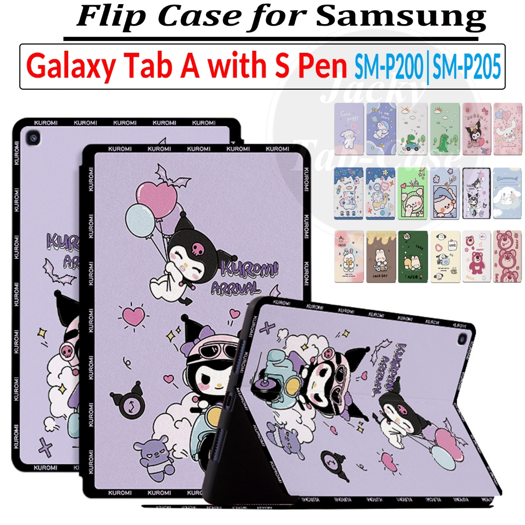สําหรับ SAMSUNG Galaxy Tab A พร้อม S ปากกา SM-P205 SM-P200 8.0 นิ้วคุณภาพสูง PU หนังฝาครอบแฟชั่นน่ารักการ์ตูนกรณี