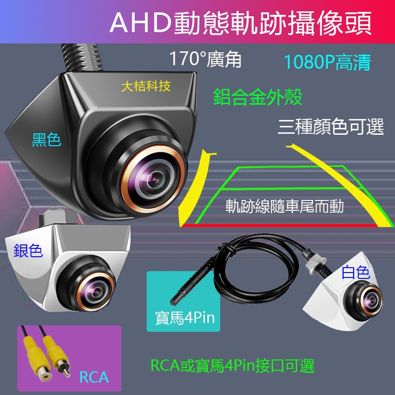 เทคโนโลยี Daju {AHD Dynamic Track Camera} AHD 1080P HD Camera 170°เลนส์ถอยหลังมุมกว้าง