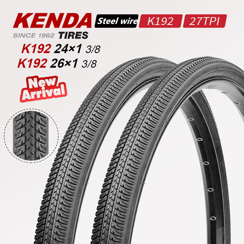 KENDA เคนดะ ยางนอกจักรยาน 24 26*1-3/8 ยางเมืองเก่า ยางสุภาพสตรีเลดี้ เค192