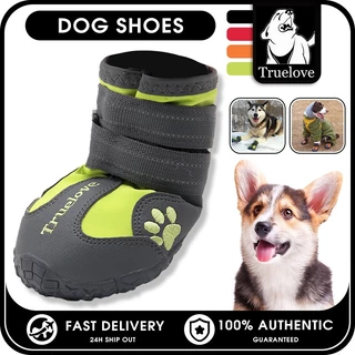 TRUELOVE 4PCS Dog Shoes Reflective Pet Dog Boots Comfort Anti-slip For Small Large Dogs Outdoor Walking Paw Protectors